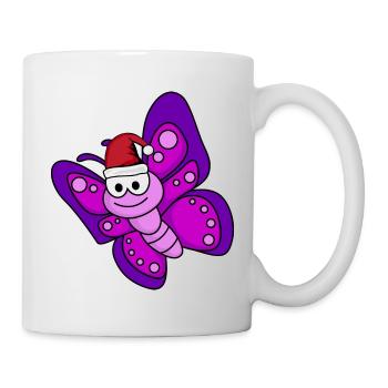 Butterfly Comic Christmas - Mug blanc - blanc - Droite