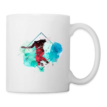 Basketteur Basketteur Dunking Splash Coloré - Mug blanc - blanc - Droite