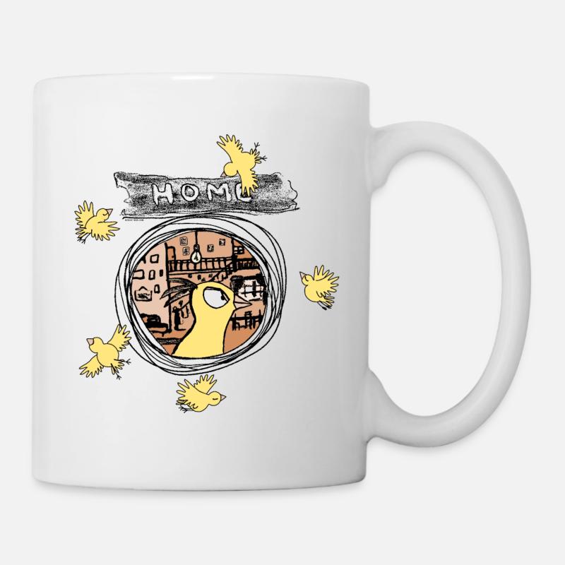 Oiseaux canaris - Mug blanc - blanc