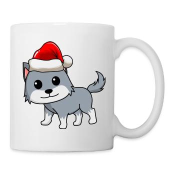 Wolf Comic Christmas - Mug - white - Right