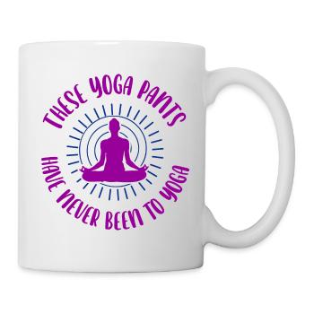 Yogalehrer Spruch Für Yogi Yoga - Tasse - Weiß - Rechts