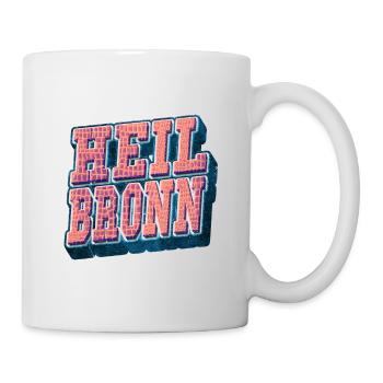 Heilbronn Germany City Font Vintage Retro - Mug - white - Right