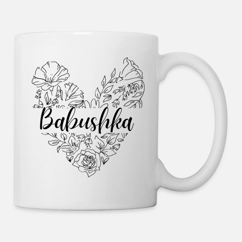 Babushka. Babushka gift - Mug - white