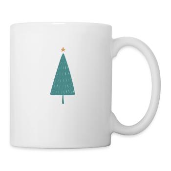 Weihnachtsbaum, Leopard Weihnachtsbäume, Winter - Tasse - Weiß - Rechts