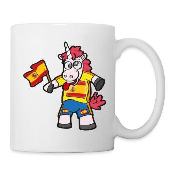 Licorne folle espagnole - Mug blanc - blanc - Droite
