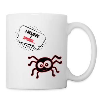 I believe I spider - Tasse - Weiß - Rechts