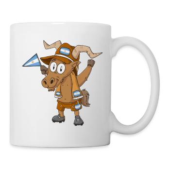 Éventail Capricorne Argentin - Mug blanc - blanc - Droite
