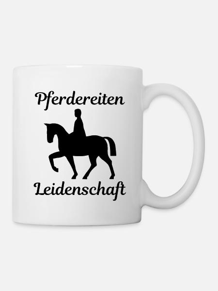 Pferdereiten Sport - Tasse - Weiß