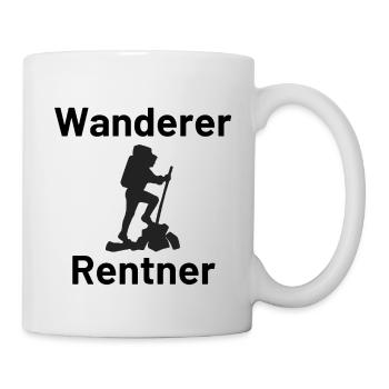 Wanderer Rentner - Tasse - Weiß - Rechts