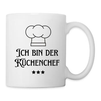 Ich bin der Küchenchef Chef - Tasse - Weiß - Rechts