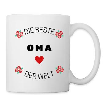 Die Beste Oma der Welt. - Tasse - Weiß - Rechts