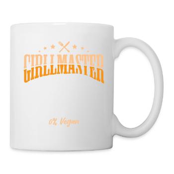 Grillmaster 0% Vegan - Tasse - Weiß - Rechts