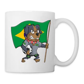 Brazil Fan Dog - Mug - white - Right