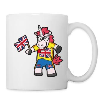 Licorne folle anglaise - Mug blanc - blanc - Droite