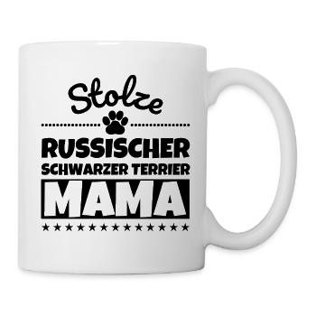 Stolze Russischer Schwarzer Terrier Mama - Tasse - Weiß - Rechts