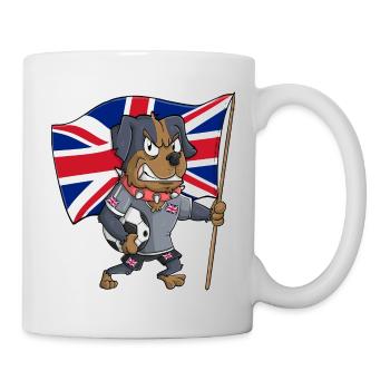 English Fan Dog - Mug - white - Right