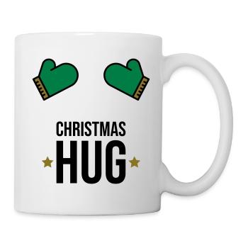 Christmas Hug Winter Gloves Gift - Mug - white - Right