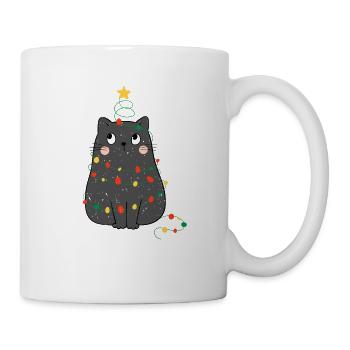 Noël du chat noir, miaou Noël - Mug blanc - blanc - Droite