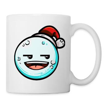 Schneeball mit Weihnachtsmütze #5/9 - Tasse - Weiß - Rechts