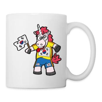 Licorne folle sud-coréenne - Mug blanc - blanc - Droite