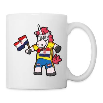 Licorne folle croate - Mug blanc - blanc - Droite