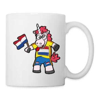 Licorne folle de Hollande - Mug blanc - blanc - Droite