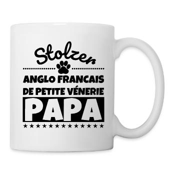 Anglo-Francais de Petite Vénerie lustig Herrchen H - Tasse - Weiß - Rechts