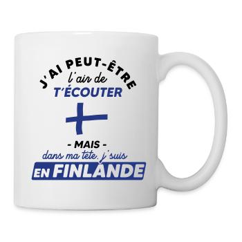 La finlande c'est génial - Mug blanc - blanc - Droite