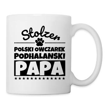 Polski Owczarek Podhalanski lustig Herrchen Hund - Tasse - Weiß - Rechts