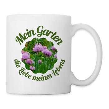 Gartenliebe - Tasse - Weiß - Rechts