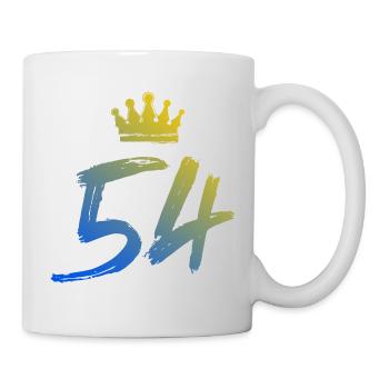 54 Couronne numérique - Mug blanc - blanc - Droite