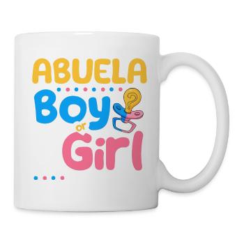 Pink or Blue Abuela Loves You Spanish Grandmother - Tasse - Weiß - Rechts