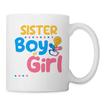 Pink or Blue Sister Loves You Best Sist Ever Big - Mug blanc - blanc - Droite
