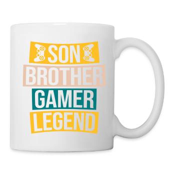 son brother gamer legend - Tasse - Weiß - Rechts
