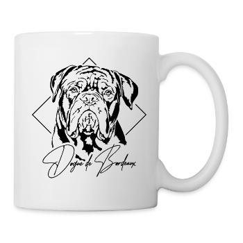 DOGUE DE BORDEAUX Portrait Chiens Wilsigns - Mug blanc - blanc - Droite