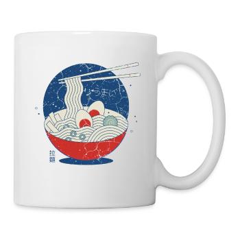 Great Ramen Wave, Great Ramen Wave vintage, aliments - Mug blanc - blanc - Droite