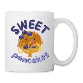 doux comme une crêpe crêpe crêpe disant - Mug blanc - blanc - Droite