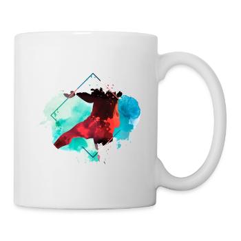 Handball Handball Joueur Handball Splash Bunt - Mug blanc - blanc - Droite