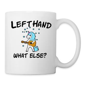 Lefthand what else? Left-handed guitar - Mug - white - Right