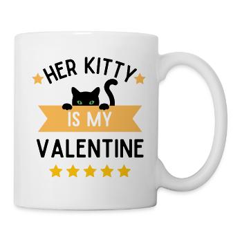 Drôle vilain mari hommes ton chat est à moi - Mug blanc - blanc - Droite