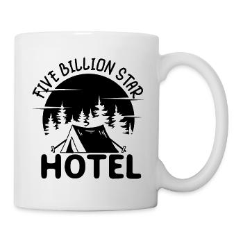 Camping Wohnmobil Van Vintage im Wohnwagen Caravan - Tasse - Weiß - Rechts