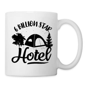 Camping Wohnmobil Van Vintage im Wohnwagen Caravan - Tasse - Weiß - Rechts