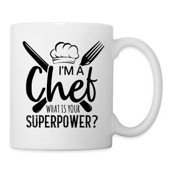 Chef Chef Chef Cuisine Drôle de dicton - Mug blanc - blanc - Droite