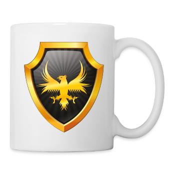 Schild Logo eSports Emblem Schwert Symbol Adler - Tasse - Weiß - Rechts