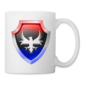 Schild Logo eSports Emblem Schwert Symbol Kroatien - Tasse - Weiß - Rechts