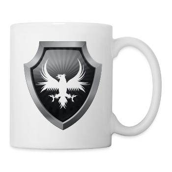 Tierschild Logo eSports Emblem Schwert Wappen Adler - Tasse - Weiß - Rechts