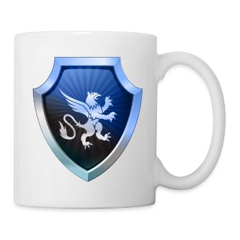 Logo du bouclier Emblème esports Sword Crest symbol lion - Mug blanc - blanc - Droite