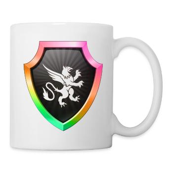 Logo du bouclier Emblème esports Sword Crest symbol lion - Mug blanc - blanc - Droite