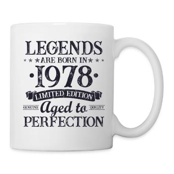 Les légendes sont nées en 1978 Cadeau d’anniversaire - Mug blanc - blanc - Droite
