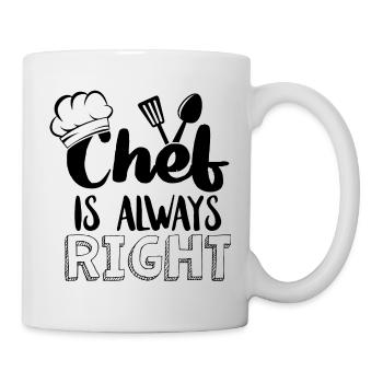Koch Küchenchef Köche Küche Lustiger Spruch - Tasse - Weiß - Rechts